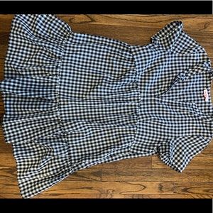 Gingham babydoll dress